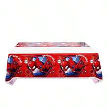 Disney 1pc Creative Spider-Man Series Disposable Tablecloth, Suitable For Birthday Party Supplies, Perfect Party Gift, Holiday Gift For Fans - Multicolor - View 5
