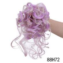 1pc 8 Inch Synthetic Curly Donut Bun Elastic Hair Tie Messy Bun Hair Piece Wig Hair Accessory - Multiple Styles - View 15