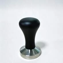 Espresso Coffee Tamper, Solid Wood Handle Stainless Steel Flat Bottom Tamper - Multicolor - View 9