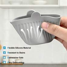 6/12pcs Multi-Functional Air Fryer Baking Cups, Silicone Material, Ice Cream Cups, Non-Stick Round Muffin Pie Molds, Reusable, Even Heating And Easy Release, Striped Texture Design, Suitable For Cake And Ice Cream Making - Multicolor - View 9