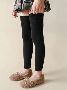 1 Pair Autumn/Winter Faux Cashmere Leg & Knee Warmers, Thickened Design For Elderly, Unisex, For Warmth And Cold Protection Halloween - Multicolor - View 6
