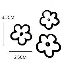 3pcs Flower Car Mirror Bumper Decorative Stickers And Decals, DIY Cute Waterproof Decoration - A - View 12