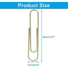 2 Inch Large Paper Clips, Rose Gold, 100Pcs - Lavender - View 7