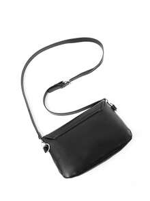 1pc Contrast Color Flap Small Square Bag Unisex Casual Fashion Crossbody Bag Outdoor Portable Phone Bag Shoulder Bag - Multicolor - View 10