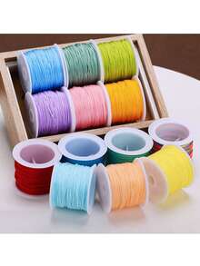 4500cm/1775inch No. 72 0.8mm Braided Thread Dragon Knot Chinese Knot DIY Jewelry Pendant Hand Rope Braided Rope Jewelry Thread - 45m/1771in - View 3