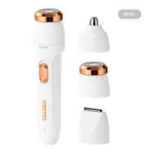 Wireless Women's 3-In-1 Electric Shaver Set, Painless Hair Remover & Nose Hair Trimmer, For Facial, Body And Underarm Grooming, Type-C Rechargeable Multi-Functional Hair Removal Kit - Multicolor - View 13