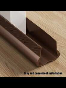 Adjustable Plastic Door Stopper, Windproof, Noise-Reducing, Insect-Proof, Waterproof, With Soft PVC Sealing Strip At The Bottom, Excellent Sound Insulation, Easy Installation, Suitable For Home Door And Window Protection, Indoor Use Weather Protection Strip - Multicolor - View 5