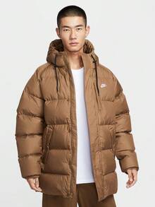 Nike Men's AS M NK TF CLUB PARKA 650 Down Jacket Thick Down Jacket - Medium IB2974-235 - Brown - View 1
