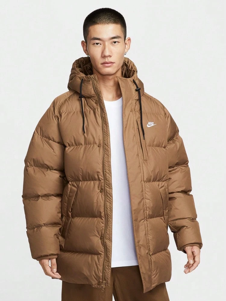 Nike Men's AS M NK TF CLUB PARKA 650 Down Jacket Thick Down Jacket - Medium IB2974-235 - Brown - View 1
