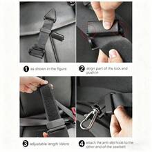 1pc Anti-Strangulation Shoulder Limiter Fixed Device, Car Seat Belt Adjuster Black, Easy Operation, Multi-Model Compatible Interior Practical Protective Modification Accessory - Car Seat Belt Adjuster - View 2