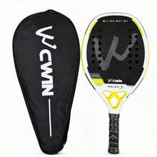 3K Carbon Fiber Padel Tennis Racket Lightweight Paddle Racquet With Carry Bag For Beginner & Intermediate Players - Multicolor - View 10