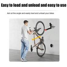 Bike Wall Mount Steel Swivel Rotating Rack Garage Storage Hook For MTB Road Electric Bike - Black - View 4