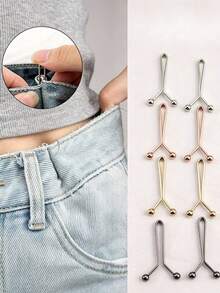Seamless Shirt Cuff Clip, Waist Buckle - Multi-Functional Metal Clip, Used To Tighten Belts, Pants, Scarves, Etc. A Thoughtful Gift For Him/Her - Multicolor - View 8