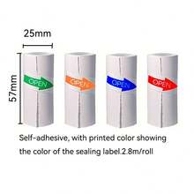 57x25mm Color Thermal Paper Roll For T02 Mini Printer Self‑Adhesive & Non‑Adhesive Print Color Same As Seal Label Sticker Paper For Pocket Portable Printer - View 2