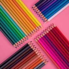 24pcs Professional Colored Pencils, Vibrant Colors, Easy To Apply And Break-Resistant, Suitable For Professional Art Creation, Painting, Coloring, Sketching And Various Colors Hand-Drawn Pencils (Random Style) - A - View 10