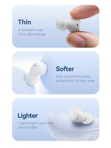 Earbud Bluetooth Nirkabel Acer OHR820, Desain In-Ear, Suara Surround 6D, Panggilan Jernih, Ukuran Ringkas, Pas Nyaman, Cocok untuk Tidur, Ringan, Kontrol Sentuh, Kompatibel dengan Sistem Ponsel IOS/Android - View 4