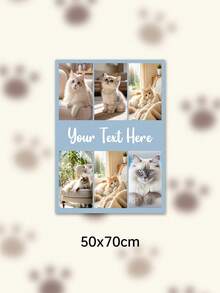 Custom Photo Text Throw Blanket, Personalized Picture Collage Fleece Blanket, Customized Pet Memory Photo Blanket For Sofa Bed Home Decor Gift - Multicolor - View 28