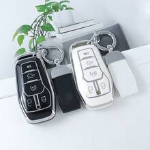 Car Key Fod Cover Case With Keychain For Ford For Fusion, For Mustang, For F150, For Edge, For Explorer, For For MKZ, For MKC, For MKX Remote Cover Exquisite High-End Keybag Suitable For Both Men And Women - Horseshoe Buckle - View 4