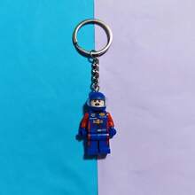 DOBBLE 1pc Exquisite Handmade 3D Racer Magnetic Keychains, Y2K Millennium Style Bow Key Rings, Backpack Pendants, Couple Keychain Gifts - Multicolor - View 9