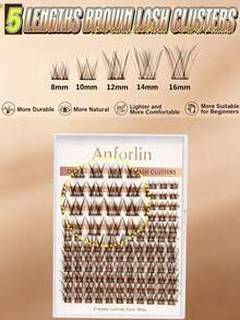 Black Lash Clusters, D-Curl, 0.07D Hand-Applied, Delicate And Lightweight, Long-Lasting And Durable, Suitable For Beginners To Use At Home Or On The Go. - D - View 3