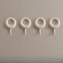Heavy-Duty Adhesive Wall Hooks, Wall-Mounted Hanging Hooks, No-Drill No-Trace Strong Sticky Hooks For Wall, Door, Bathroom, Kitchen, Closet, Entryway, Bedroom, Towel, Coat, Hat, Bag, Holiday Decoration, Christmas Stocking, Winter Season - View 8