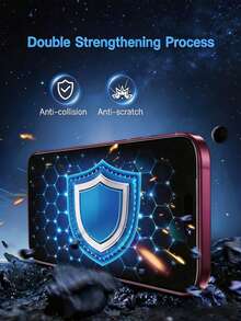 2片裝磨砂防偷窺隱私螢幕保護貼，相容 iPhone 18 Pro Max [6.9 吋]，防偷窺配件，防眩光防指紋膜，適用於手機殼，安裝簡單無氣泡，觸感滑順，相容 iPhone 17 Pro Max/17 Pro/17 Air/17E/16/15/14 Plus/13 Mini/12/11 系列 - 黑色 - 查看 4