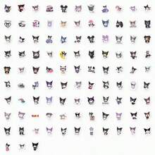 SANRIO 60pcs Cute Personalized Stickers, Featuring Kuromi Character Pattern, Paired With Striking Black & Purple Color Scheme And Fun Design. Vinyl Texture Decals, Suitable For Decorating Laptop, Phone, Guitar, Water Bottle, Car, Tablet, Luggage, Musical Instruments And Other Items, Perfect Choice For Party Favors, Rewards And Holiday Gifts (Random Color Style) - Multicolor - View 6