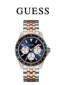 GUESS W1107G3 Premium Men Gift Watch, 10ATM Water Resistant, Multi‑Function Day‑Date Display Two‑Tone Stainless Steel Wristwatch - W1107G3 - View 5