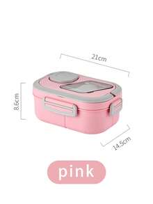 Leak-Proof School Lunch Box (Includes Matching Utensils), Large Capacity Bento Box, Microwave- Food Container, Snack And Food Storage Box, Suitable For Office Workers, Teenagers And Students, Ideal For Office, School, Picnic And Travel - Multicolor - View 12