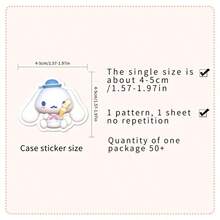 50pcs 3D Sanrio Cartoon Stickers, Suitable For Decorating Phone, Tablet, Laptop, Camera, Desk, Diary, Planner (Random Color And Style) - Multicolor - View 5