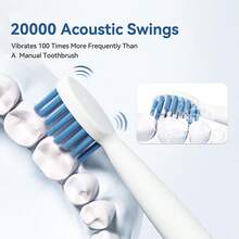 Electric Toothbrush, 500mAh Rechargeable Battery, Smart Timer, Compatible With Round Head Toothbrush, Home Dental Cleaner - Multicolor - View 6