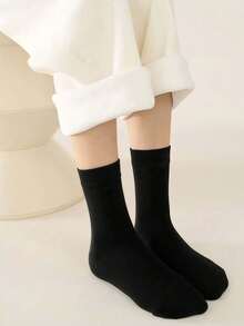1 Pair Whitening Moisturizing Silicone Socks, Suitable For Dry And Cracked Foot Care, Gel Heel Leg Warmers For Foot Moisturizing - Black - View 9