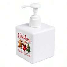 Square Plastic Foam Soap Dispenser Bottle With "Freezin' Season" Winter Christmas Print, Foaming Hand Soap Pump Bottle For Bathroom Countertop Home Decor - Multicolor - View 18
