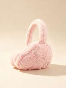 1pc Kids Solid Color Plush Decorative Ear Muffs, Warm Anti-Slip Ear Covers, Suitable For Winter Outdoor Wear - Multicolor - View 8