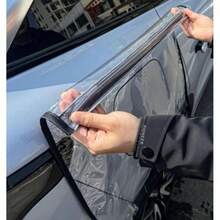 1pc Universal Electric Vehicle Charging Port Waterproof Cover, Transparent PVC Rainproof Dustproof Leak-Proof Protective Sleeve, Easy Installation All-Weather Durable Accessory, Suitable For New Energy Electric Vehicle Outdoor Charging - Multicolor - View 1