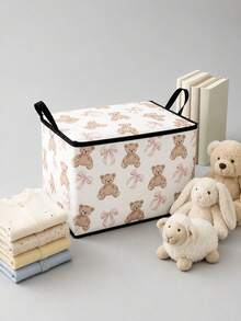Covered Storage Box, Foldable Storage Box, Storage Box, Book Organizer, Office Organizer, Under Bed Storage, Suitable For Work, School, Dormitory Storage, Back To School Season, Dormitory Essentials, Christmas Gifts, Holiday Souvenirs, - Multicolor - View 9