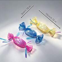 Cat Wrinkles Tool, Colorful Candy Cat Chewing Tool, Built-In Sound Paper, Lightweight Interactive Cat Tool, Helps Relieve Boredom, Soft Tooth-Biting Tool For Kittens, Random Color 3 Pieces Set, Without Batteries - View 4