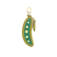 Cute Cartoon Pea Mushroom Carrot Shaped Coin Purse Pendant, Fun Mini Bag Charm, 1pc Green Orange Red PU Leather Keychain Storage Bag - Multicolor - View 15