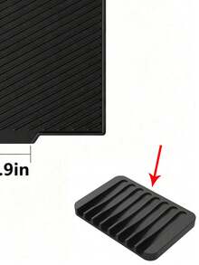 Silicone Dish Drying Mat With Grooved Drainage Design, 2 Sizes Available Countertop Drain Pad With Hanging Hole, Kitchen Utensil Glassware Drying Tray For Sink Counter - Multicolor - View 19