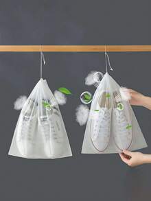 10Pcs Unisex Non‑Woven Drawstring Shoe Bags Reusable Breathable Dustproof Moistureproof Space‑Saving Portable Shoe Storage Pouch Shoe Dust Cover For Home Closet Luggage Business Trip Vacation Fit For Sneakers Running Shoes Slippers Travel Organizer - Multicolor - View 11