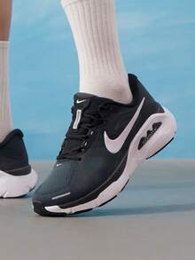 Men's Running Shoes NIKE STRUCTURE PLUS 26 Summer New Breathable Training Casual Commute Running Shoes HQ3048-001 - Black and White - View 3