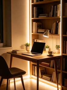 Warm White USB Touch Neon Light Strip, LED Flexible Neon Light Strip With Adjustable Brightness And Soft Light, Home Decor Ambient Light Strip, Cabinet Light, Mirror Light, Party Decoration, Christmas And Other Holiday Decoration, Modern Lighting - Neon LED Strip - View 8