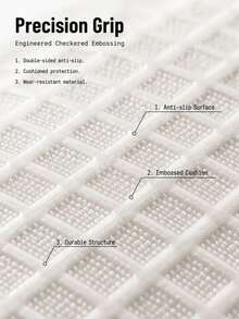 1 Roll 30*100cm Cuttable Thick No‑Residue EVA Drawer Liner, Nordic Minimalist Woven‑White Texture Roll Non‑Slip - View 6