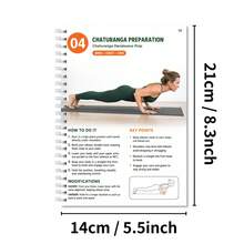 Buku Panduan Yoga dan Kebugaran 30 Hari untuk Membentuk Tubuh, Buku Panduan Latihan Harian di Rumah dengan Jilid Spiral, Membantu Membangun Kekuatan Otot & Meningkatkan Fleksibilitas, Jurnal Kebugaran untuk Penggemar Yoga dan Olahraga - A - View 4