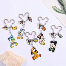 5pcs Disney Mickey Minnie Keychains, Cartoon Character Key Rings With Pendant Charms, Donald Daisy Pluto Keychain Accessories, Suitable For Backpacks, Bags, Keys, Fans, Collectors, Holiday Gifts, 9,265 Sold - Multicolor - View 3