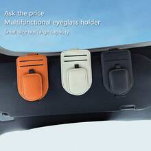1pc Car Sun Visor Glasses Clip, Multi-Function Card Holder, Car Interior Accessories, Car Glasses Case - Car-mounted - View 2