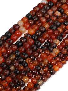 1 Strand 7x8/9x10mm Barrel Shape Natural Stone Agate Beads Loose Spacer Beads For Jewelry Making DIY Energy Charms Bracelets - Green - View 5
