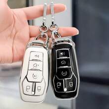 Car Key Fod Cover Case With Keychain For Ford For Fusion, For Mustang, For F150, For Edge, For Explorer, For For MKZ, For MKC, For MKX Remote Cover Exquisite High-End Keybag Suitable For Both Men And Women - Horseshoe Buckle - View 5