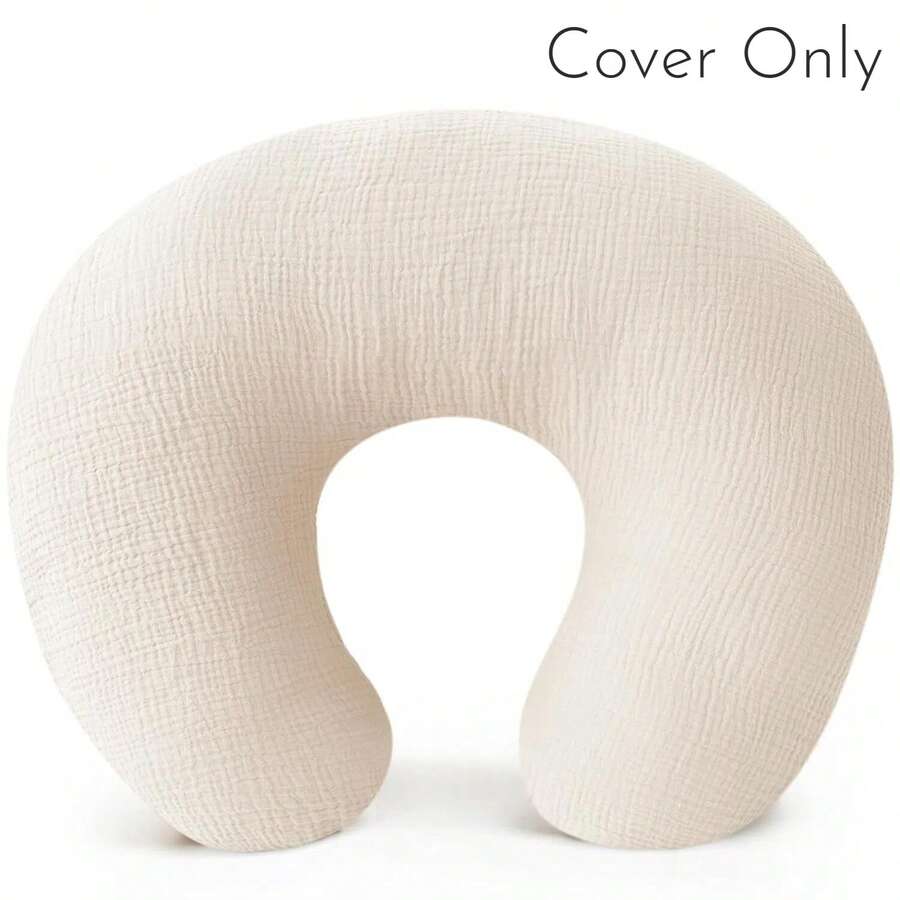 Muslin Nursing Pillow Covers, Soft Cover For Breastfeeding Pillows, Comfortable & Durable, Machine Washable, Slipcovers For Baby, Cover Only - Multicolor - View 1