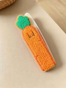 1/4pcs Women's Funny Expression Vegetable Bangs Stickers, Magic Tape Hair Tidy Tool For Face Washing And Makeup, Plush Soft Cute Girl Daily Side Hair Decoration - Multicolor - View 12
